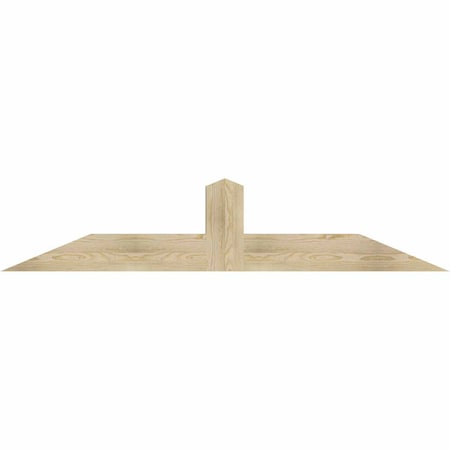 Ekena Millwork Portland Rough Sawn Timber Gable Bracket, Douglas Fir, 72"W x 15"H x 4"D x 6"F, 5/12 Pitch GBW072X15X0406POR00RDF